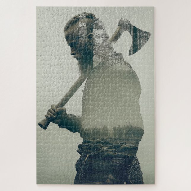 Guerrier Viking - Puzzle Double Exposition (Vertical)