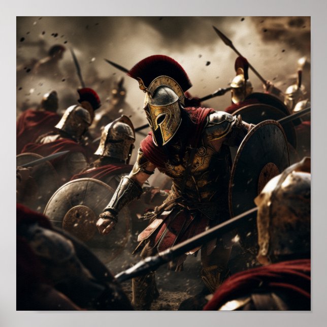 Guerriers de Sparta : Poster de la bataille pour l (Devant)
