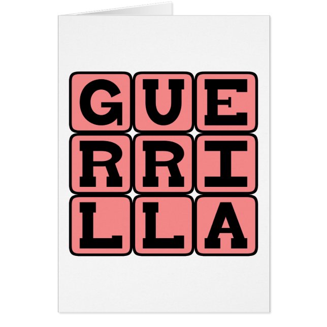 Guerrilla, Style of Warfare (Front)