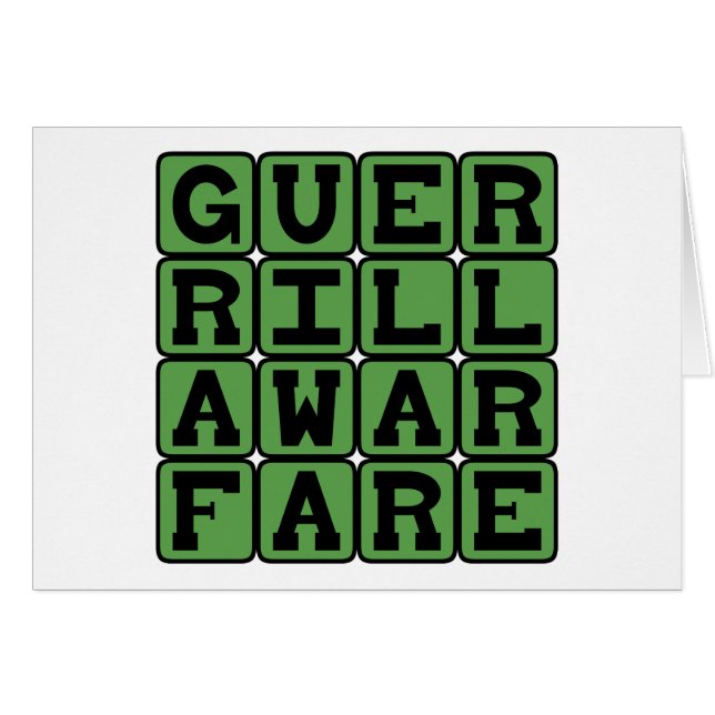 Guerrilla Warfare, Sneaky Style of Fighting (Front Horizontal)