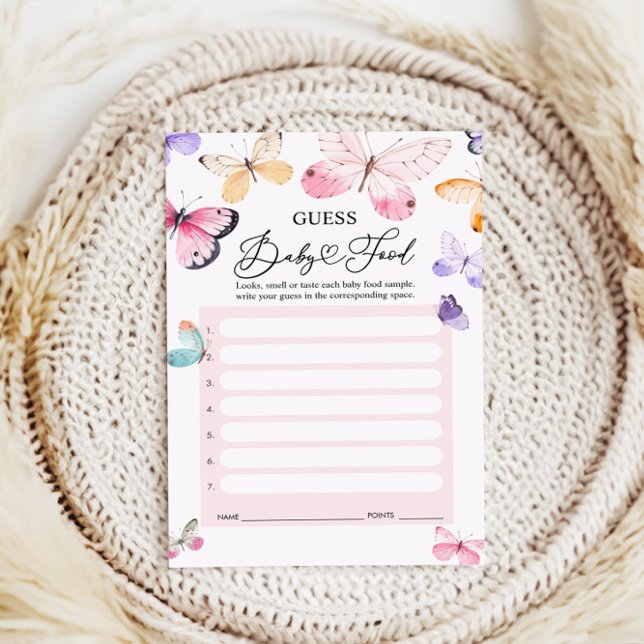 Guess Baby Food Game Cards - Baby Shower Game (Creator Uploaded)