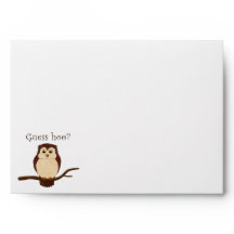 Guess Hoo? - Greeting Card Envelope
