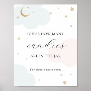 Guess How Many Are in the Jar Shower Game Poster