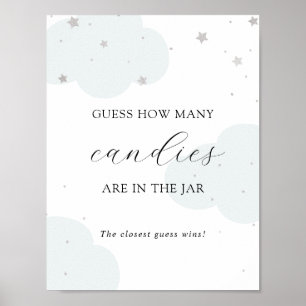 Guess How Many Are in the Jar Shower Game Poster