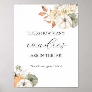 Guess How Many Are in the Jar Shower Game Poster
