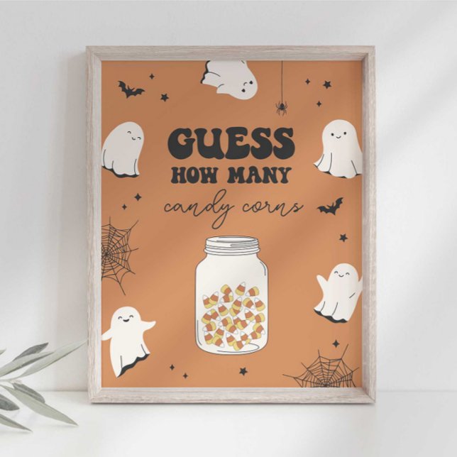 Guess How Many Candy Corns in the Jar Party Sign (Creator Uploaded)