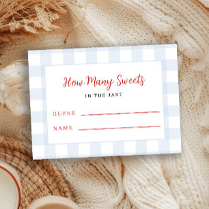 Guess how many game boy baby shower enclosure card
