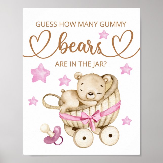Guess how many gummy bears poster (Front)