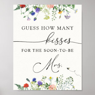 Guess how many Kisses for the Soon-to-be Mrs. Post Poster
