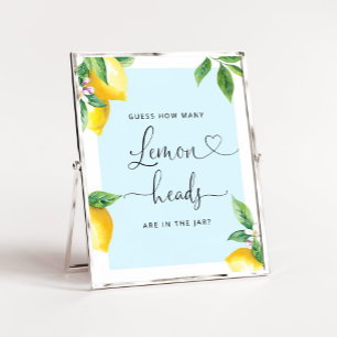 Guess how many lemon heads are in the jar poster