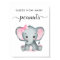 Guess How Many Peanuts Elephant Baby Girl Shower