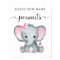 Guess How Many Peanuts Elephant Baby Girl Shower