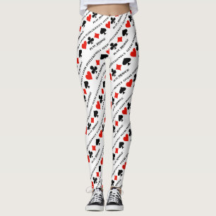 Guess Intelligently Play Bridge Four Card Suits Leggings