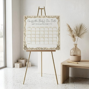 Guess the Baby’s Due Date Poster
