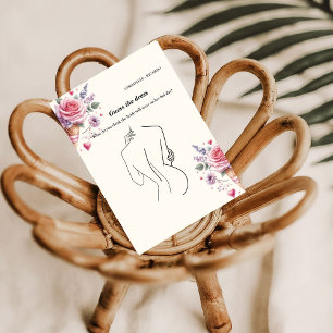 Guess the bride dress bridal shower game Card