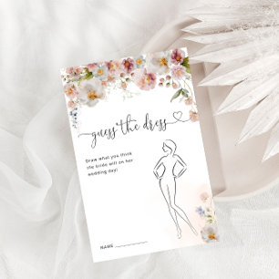 Guess The Dress Bridal Shower Game Stationery