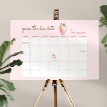 Guess the Due Date. Berry Sweet Baby Shower