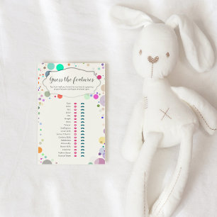"Guess the Features" Baby Trait Shower Game