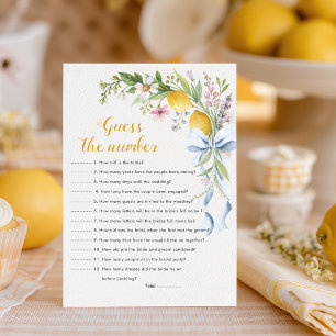 Guess the Number Bridal Shower Game   Main Squeeze