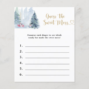 Guess the sweet mess - baby shower game