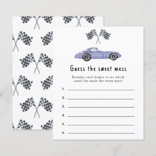 Guess the sweet mess - racing baby shower game