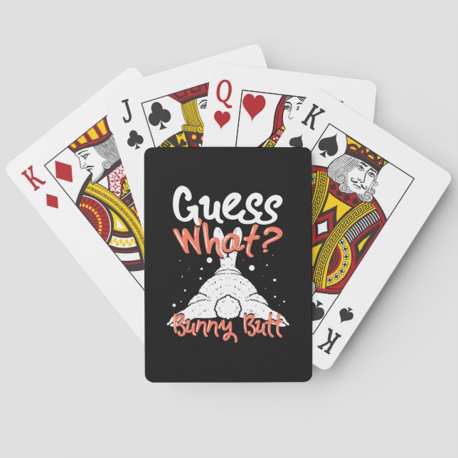 Guess What Bunny Rabbit Playing Cards (Back)