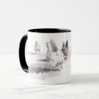 Guess What? Chicken Butt! Black and White Mug