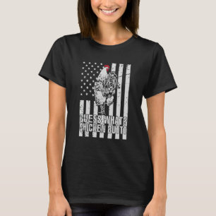 Guess What Chicken Butt Chicken Joke Retro Vintag T-Shirt