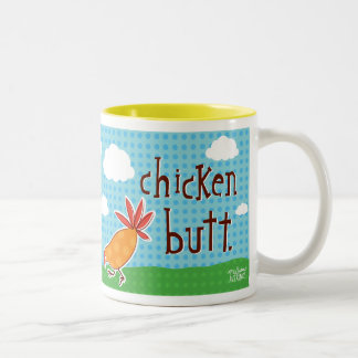 guess what? chicken butt! mug