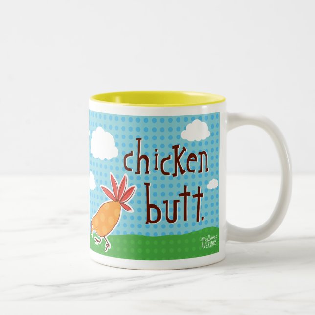 guess what? chicken butt! mug (Right)