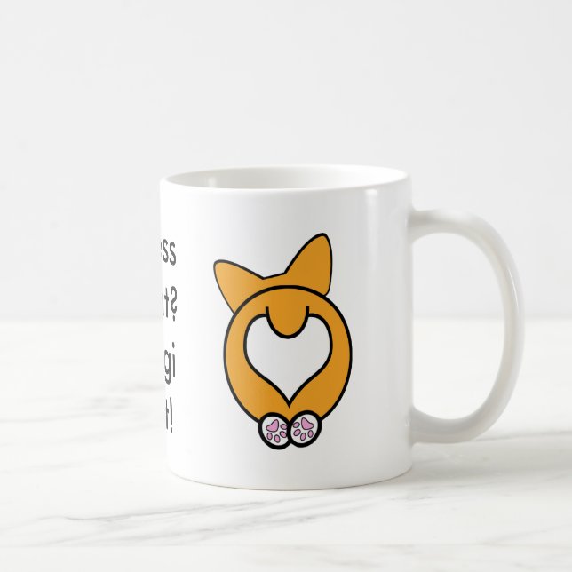 Guess What? Corgi Butt! Coffee Mug (Right)