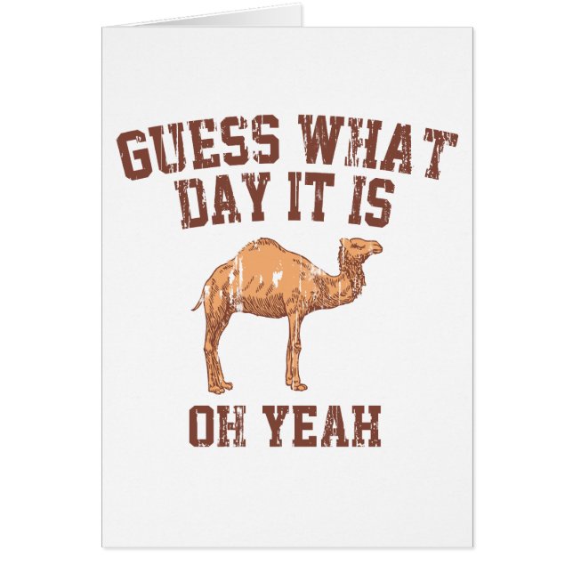 GUESS WHAT DAY IT IS? (Front)