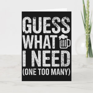 Guess what i need  card