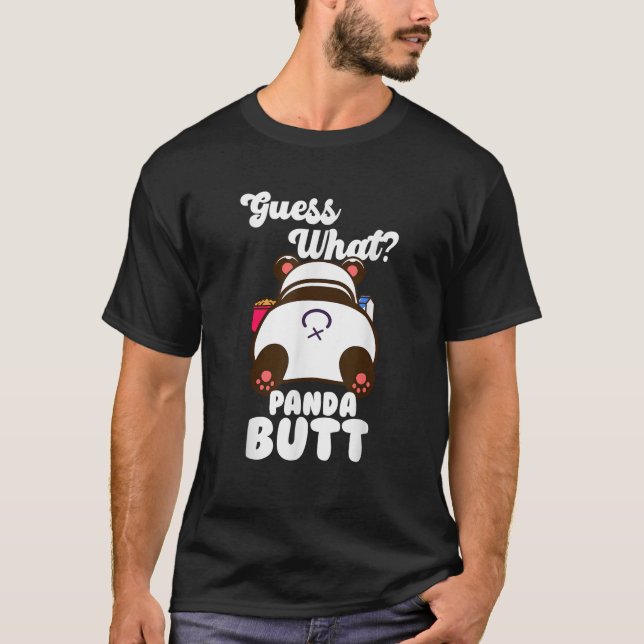 Guess What Panda Butt Funny Pandas  T-Shirt (Front)