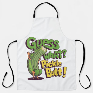 Guess What_ Pickle Butt! Funny Cucumber Apron