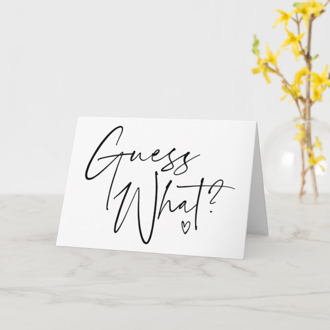 Guess What Pregnancy Announcement for Grandparents (Yellow Flower)