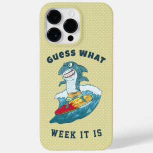 Guess What Week It Is Funny Shark Vintage Case-Mate iPhone 14 Pro Max Case