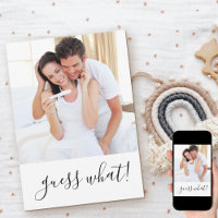 Guess What We're Expecting Simple Photo Pregnancy