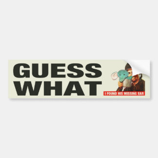 Guess What WWII Poster Bumpersticker (Regretsy) Bumper Sticker