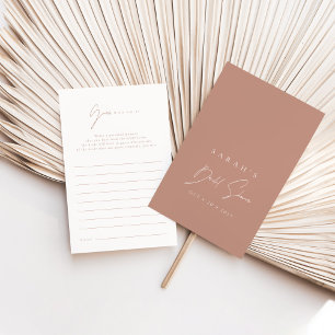 Guess Who Am I Blush Pink Bridal Shower Game