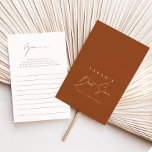 Guess Who Am I  Terracotta Bridal Shower Game<br><div class="desc">Matching games available. The design features a handwritten font and modern minimalist design. Designed to coordinate with for the «AURORA» Wedding Invitation Collection. To change details, click «Personalize this template». View the collection link on this page to see all of the matching items in this beautiful design or see the...</div>