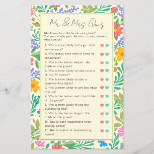 Guess Who Funny Wedding & Bridal Shower Game