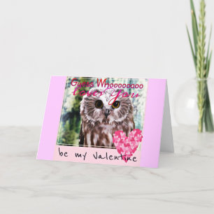 Guess Who Loves you Owl Valentines Card