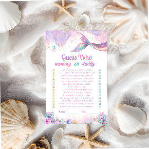 Guess Who Mommy Daddy Mermaid Game