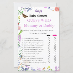 Guess Who? Mommy or Daddy Girl Baby Shower Game
