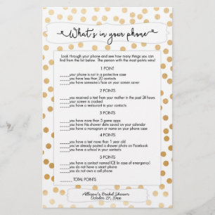 Guess who + phone games, gold dot bridal 3983