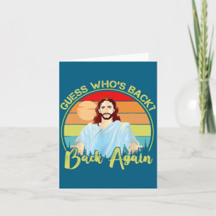 Guess Who S Back Happy Easter Jesus Christian Matc Card