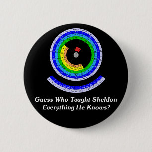 Guess Who Taught Sheldon Everything He Knows? 2 Inch Round Button