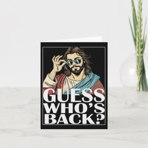 Guess Whos Byck Jesus Easter Tee Religious Graphic Card