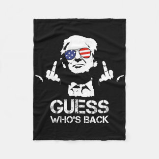 Guess Who's Ck Trump Fleece Blanket